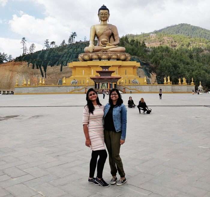 huge buddha statue in thimphu