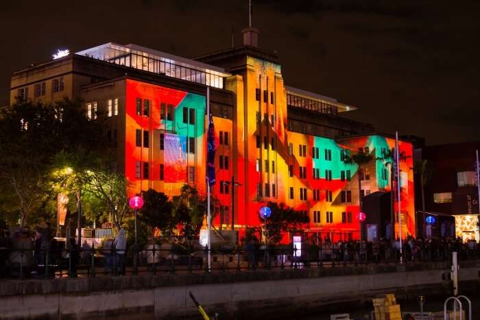 Museum of Contemporary Art during Vivid Sydney