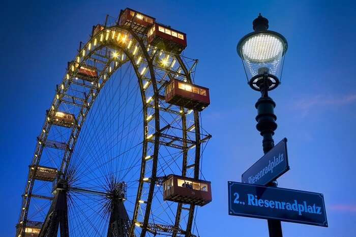 Riesenrad ferris wheel Vienna, Austria