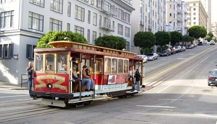 Take a ride on a the cable cars