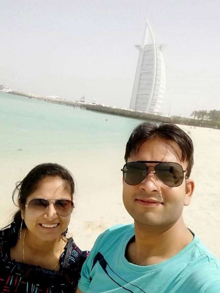 ashish singhal dubai honeymoon trip: burj al arab