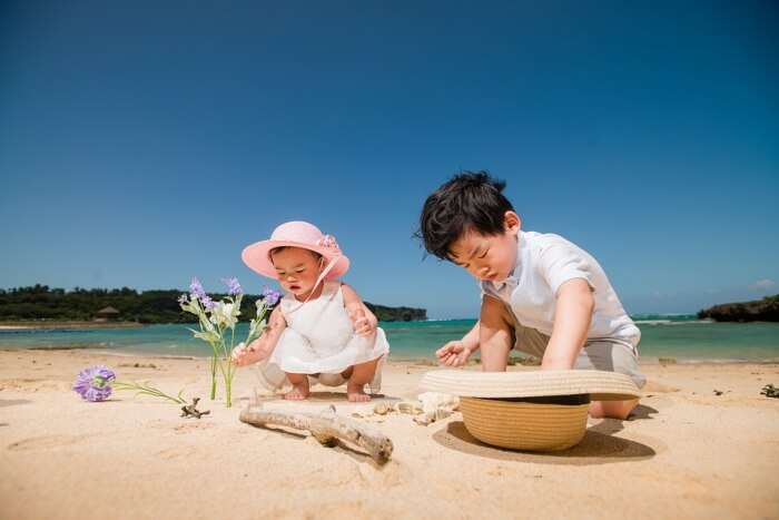 kids at the beach