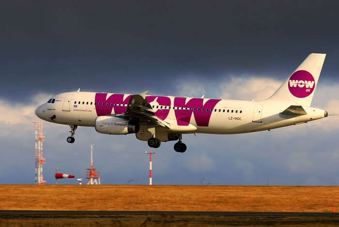 wow air flight from india to US