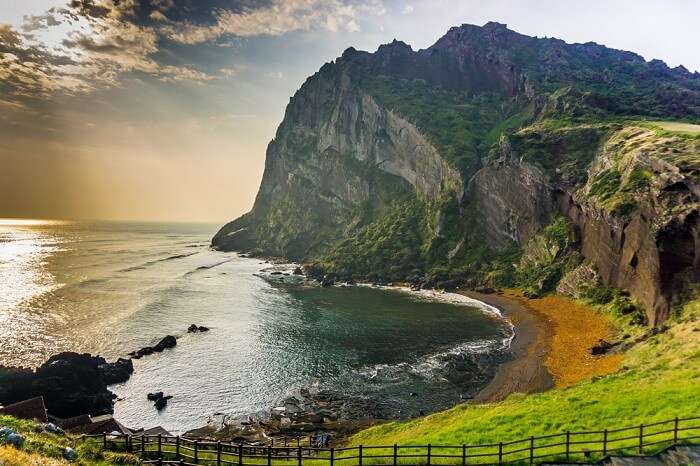 the pristine beauty of Jeju Island, one of the stunning places to visit in South Korea