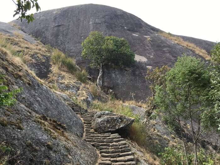 huge granite rock formation