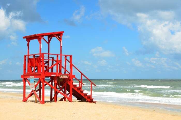 life guard at the beach