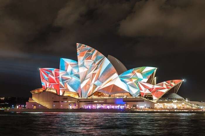 opera house during Vivid Sydney Festival