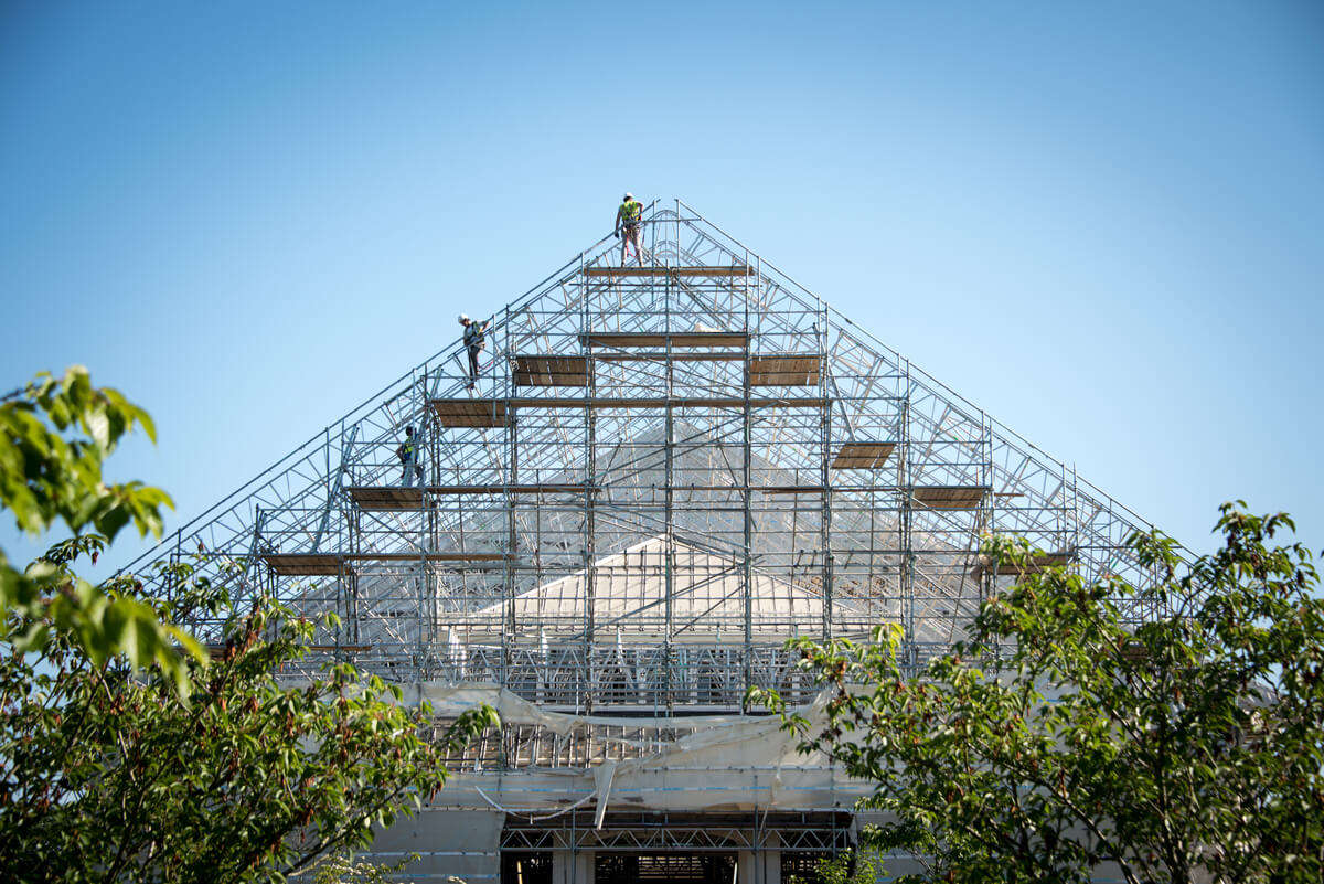 a beautiful view of Temperate House