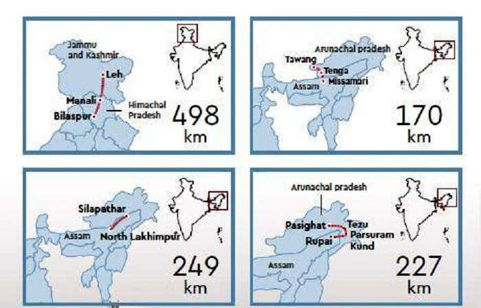 Bilaspur-Manali-Leh Rail Route