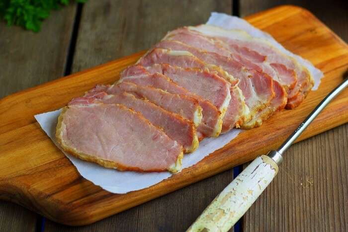 the peameal bacon in Canada