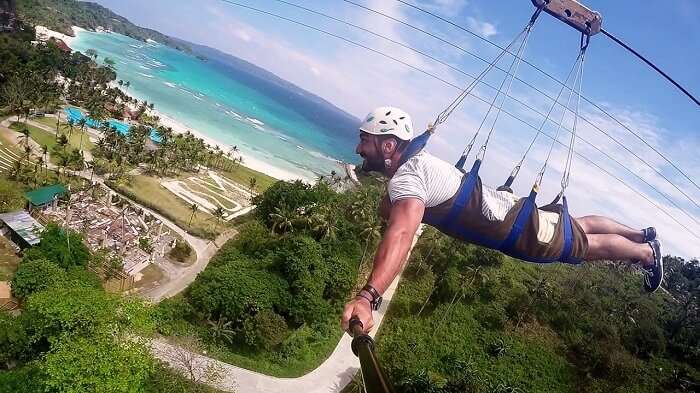 Experience the Zipline Boracay in Philippines