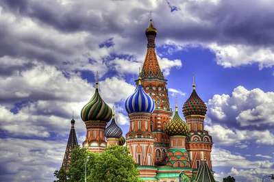 Get blessed at Saint Basil's Cathedral