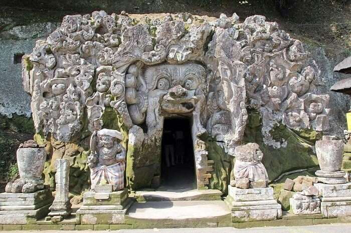 Goa Gajah is one of the top places to visit in Bali for honeymoon to seek blessings