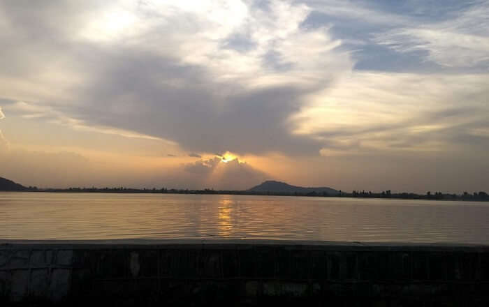 sunset view in kashmir