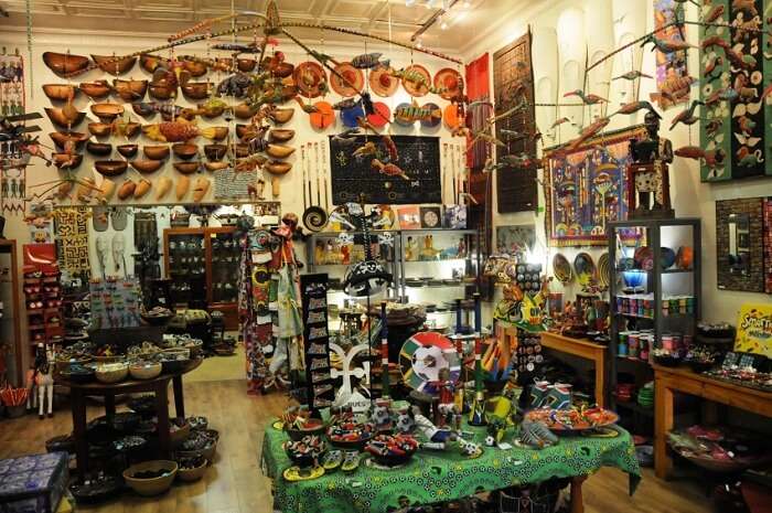 a store with a range of quality art and souvenirs 