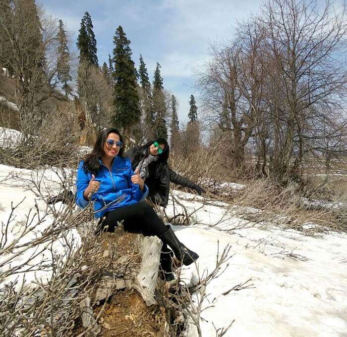 Snowfall in Kashmir