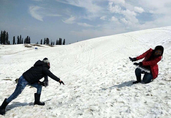 Snowfall in Kashmir