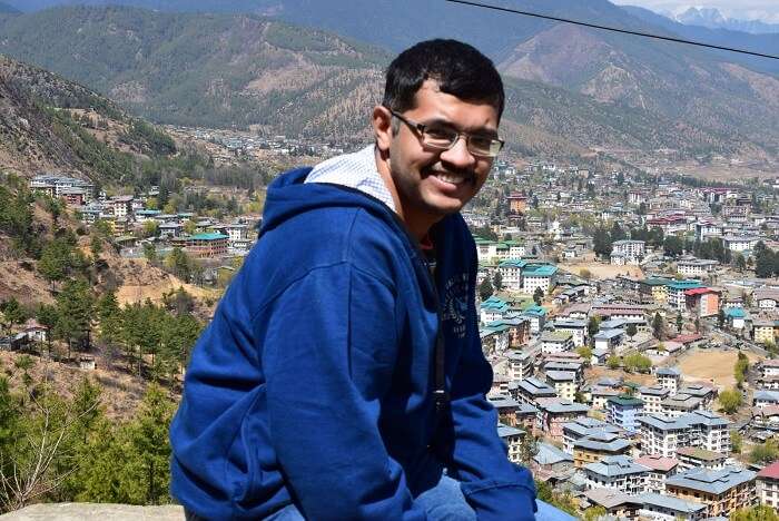 mahesh bhutan trip views from thimphu hotel