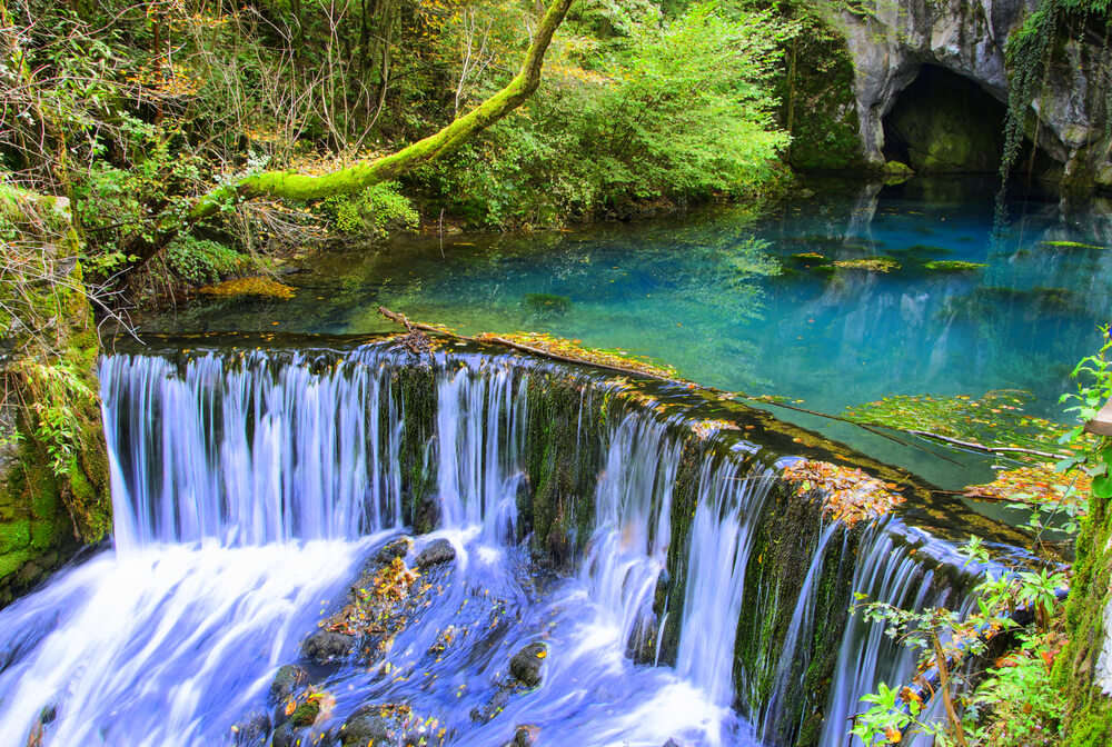 a gorgeous waterfall in Serbia