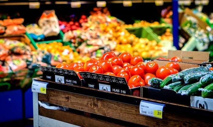 fresh groceries at the superstore