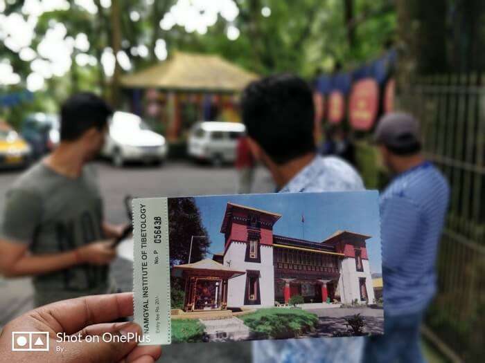 Ticket for Namgyal Institute 