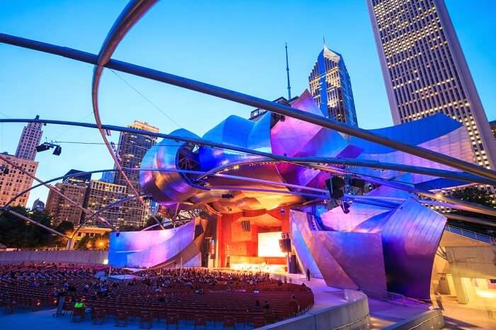 check out public art and concerts at Millennium Park