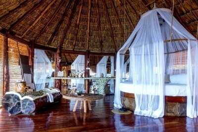 accommodation in azulik resort aqua villa in Azulik eco resort