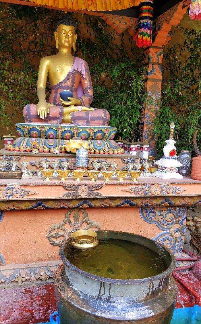 rohit bhutan family trip travelogue buddha statue