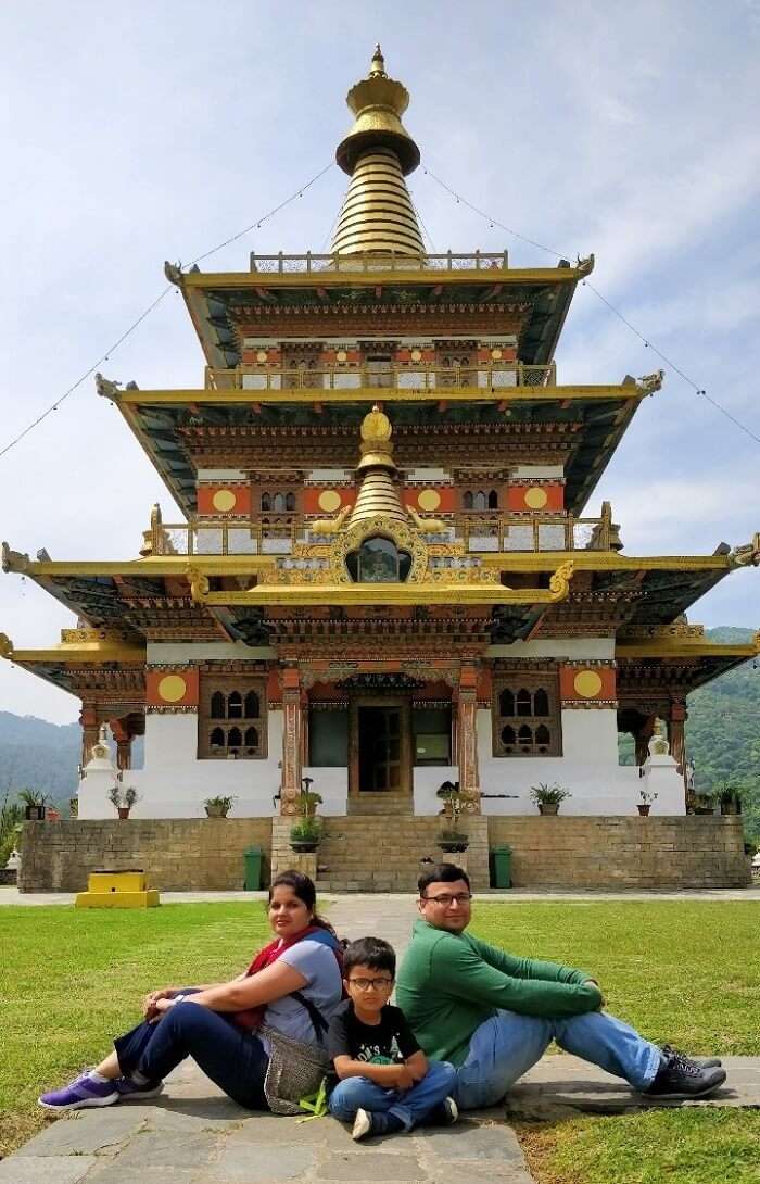 rohit bhutan family trip travelogue monastery pic