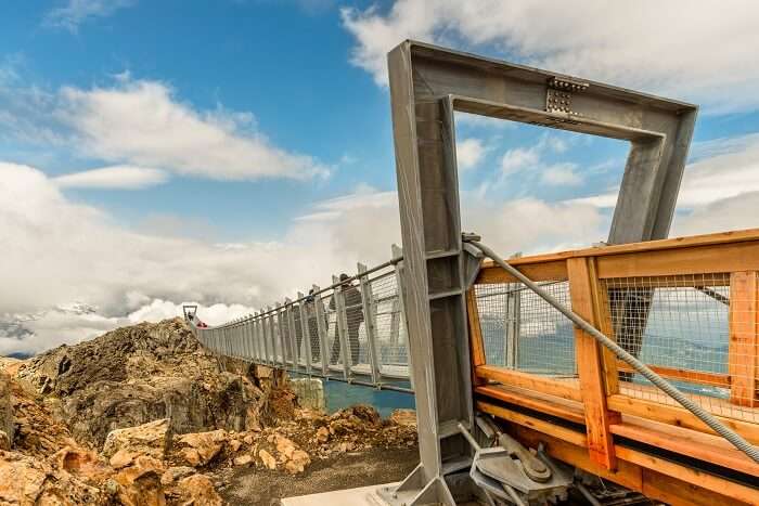 view of the whistler suspension bridge canada