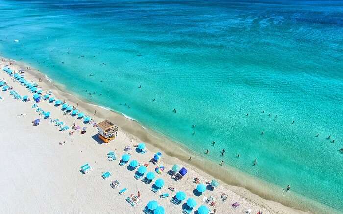 the gorgeous blue County Line Beach 