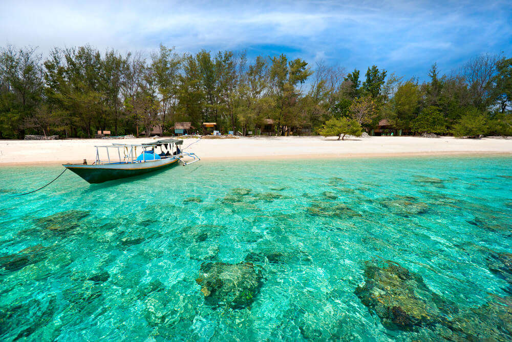 boat on a beach