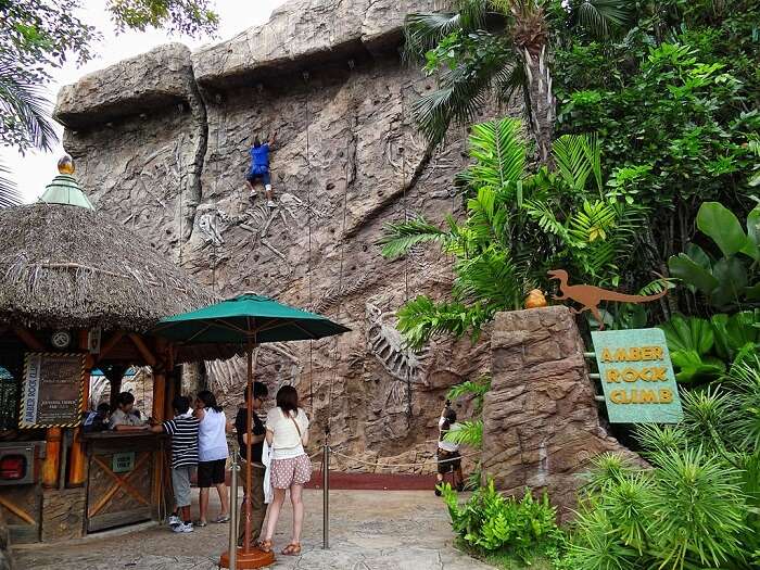 Rock Climbing at Universal Studios