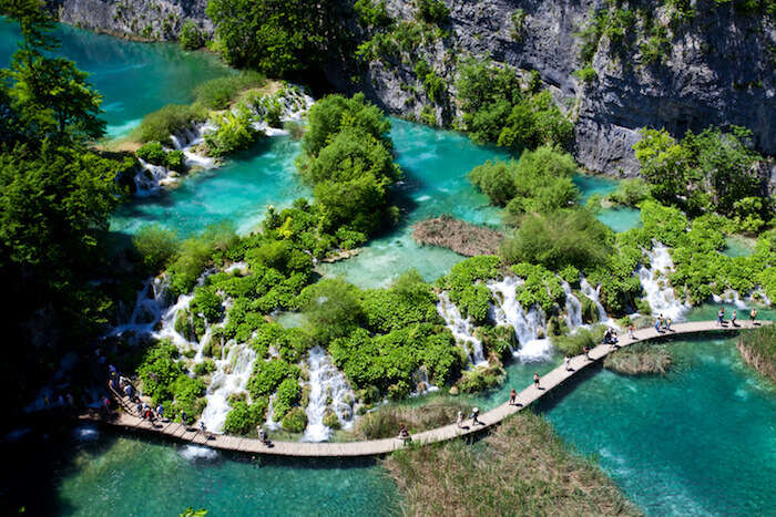 Cluster of lakes in Croatia
