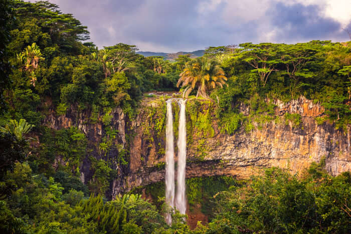 Chamarel Falls in Mauritius