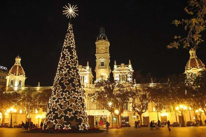 Christmas celebration in Spain