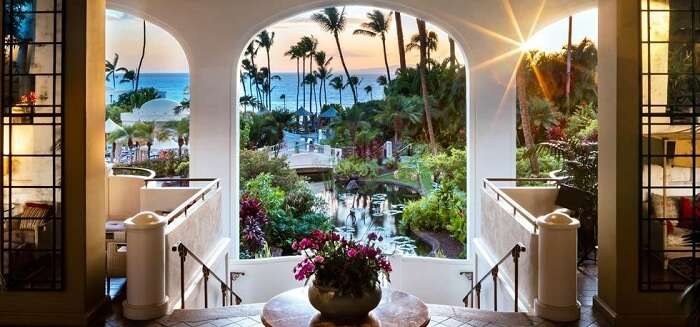 the beautiful resort is a fusion of Hawaiian vibes