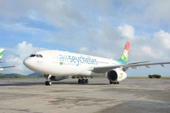 Flight to Seychelles