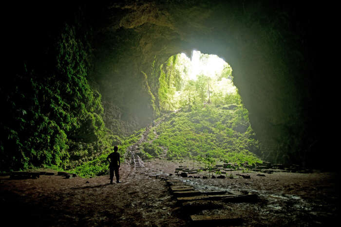 Goa Jomblang in Java Island of Indonesia