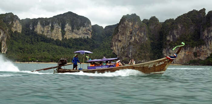 long tail boat tour around four islands