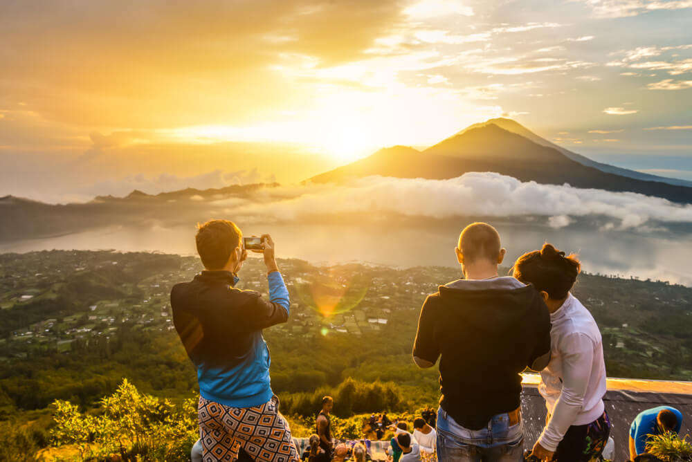 awesome view of a sunset