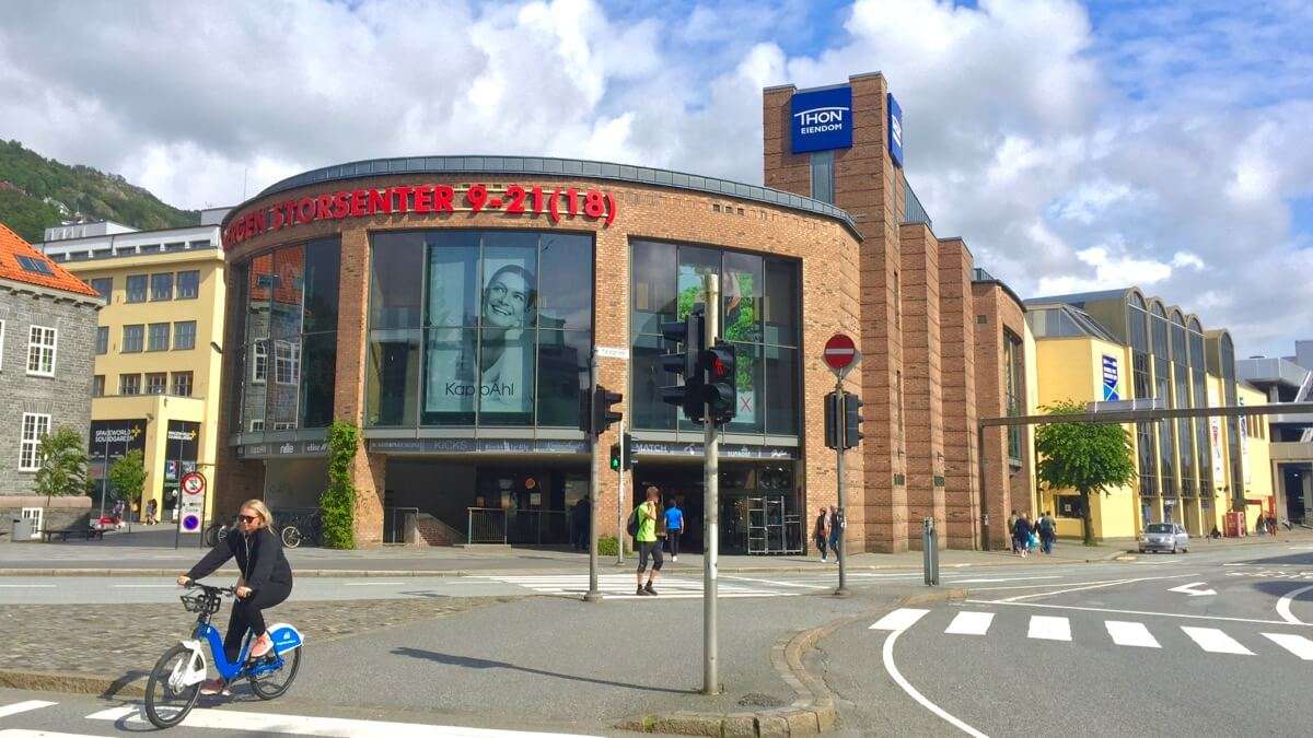 Bergen’s shopping area 