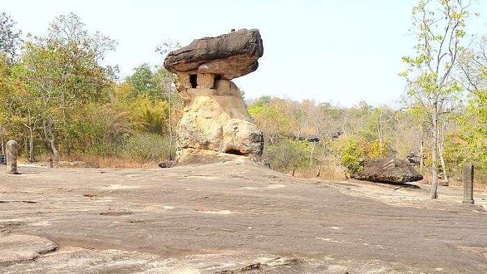 Stone structure in Phu Phra Bat historical park