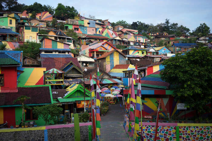 Rainbow Village in Java island of Indonesia