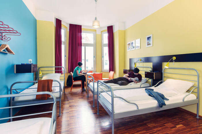 colourful hostel