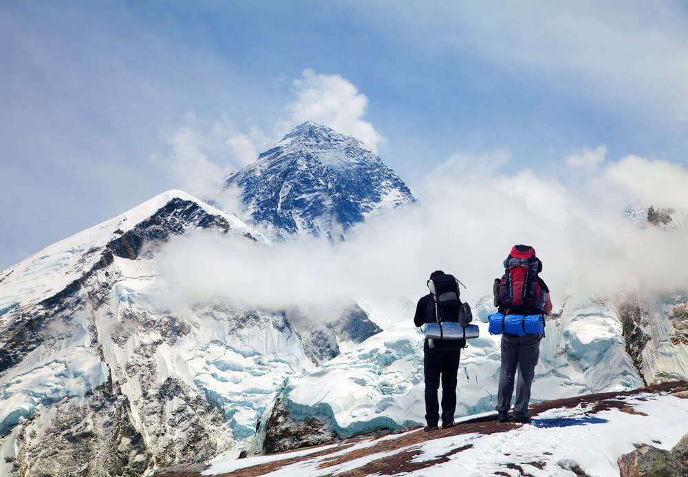 Trekking up to Mt. Taboche