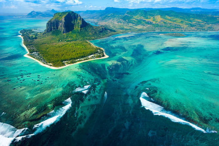 Underwater Waterfalls in Mauritius