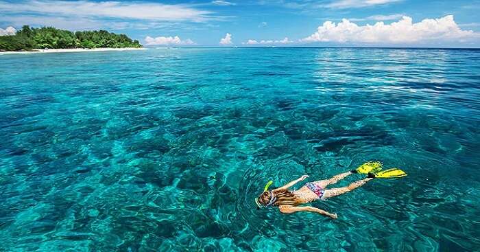 water sports like snorkelling