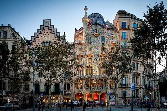 a building in Barcelona