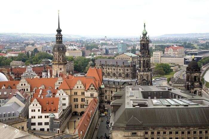 sky view of dresden